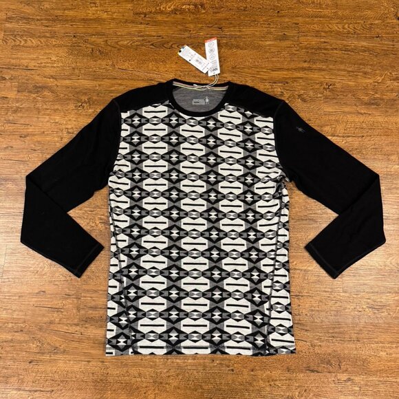 Smartwool‎ Aztec Outdoor Hiking Wool Thermal Long Sleeve Base Layer Shirt Men XL - Picture 2 of 11